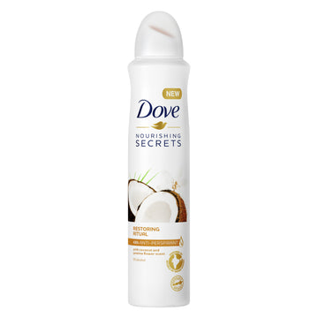 Αποσμητικό αντιιδρωτικό σπρέι Dove Nourishing Secrets Coconut & Jasmine Flower Restoring Ritual 150 ml