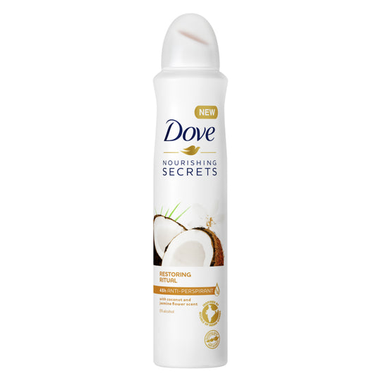 Αποσμητικό αντιιδρωτικό σπρέι Dove Nourishing Secrets Coconut & Jasmine Flower Restoring Ritual 150 ml