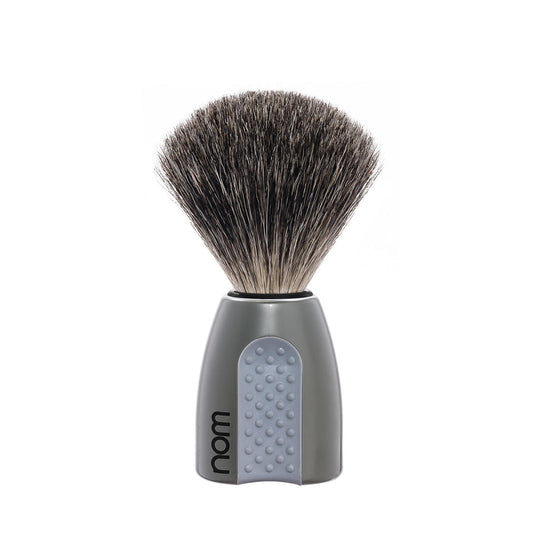 Πινέλο Ξυρίσματος Pure Badger με τρίχα ασβού NOM Erik 81 Grey