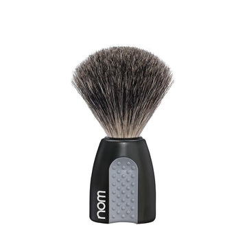 Πινέλο Ξυρίσματος Pure Badger με τρίχα ασβού NOM Erik 81 Black