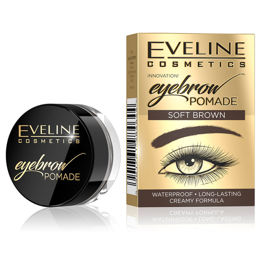 Πομάδα φρυδιών Eveline Eyebrow Pomade Soft Brown