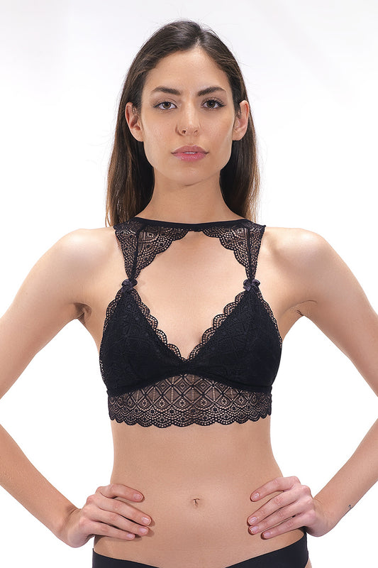 Σουτιέν bralette από δαντέλα με ενίσχυση C739-1