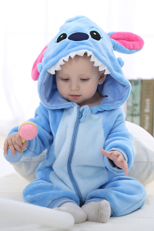 Βρεφική πιτζάμα kigurumi ολόσωμη από μαλακό και αφράτο υλικό, CLD123-4
