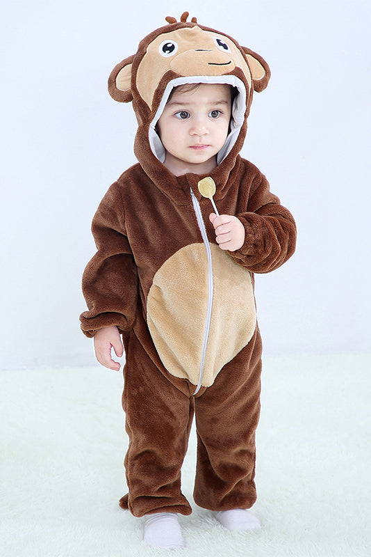 Πιτζάμα ολόσωμη (kigurumi) για μωρά από μαλακό και αφράτο ύφασμα CLD132-8