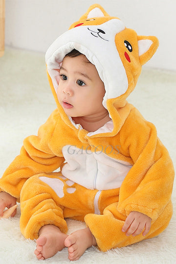 Βρεφική πυτζάμα ολόσωμη kigurumi από απαλό και χνουδωτό ύφασμα, CLD138-9