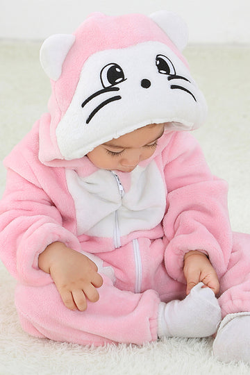 Πιτζάμα kigurumi για μωρά, τύπου ολόσωμη φόρμα, από μαλακό και αφράτο ύφασμα CLD145-225