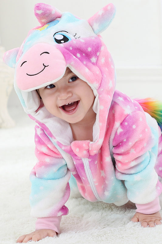 Φόρμα-πυτζάμα κουνελάκι (kigurumi) για μωρά από μαλακό και αφράτο υλικό CLD148-100