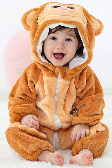 Πιτζάμα kigurumi για μωρά, ολόσωμη φόρμα από μαλακό και χνουδωτό ύφασμα CLD151-16