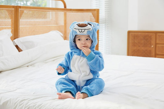 Βρεφική πυτζάμα ολόσωμη kigurumi από απαλό και αφράτο ύφασμα CLD160-441