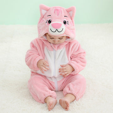 Βρεφική πυτζάμα kigurumi ολόσωμη από μαλακό και αφράτο ύφασμα CLD164-225