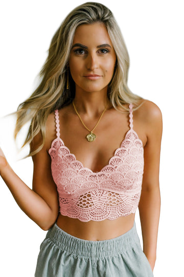 Σέξι σουτιέν bralette με ντεκολτέ και κέντημα D790-5