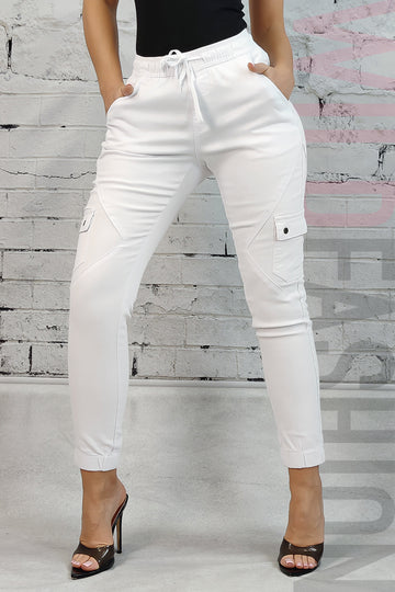 Παντελόνι casual με πλαϊνές τσέπες G656RR-2