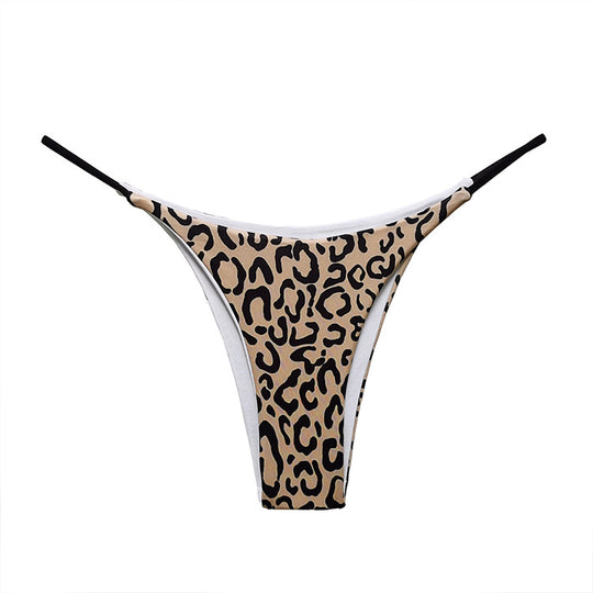 Σέξι βραζιλιάνικο σλιπ μεσαίου ύψους με animal print GS1240-99