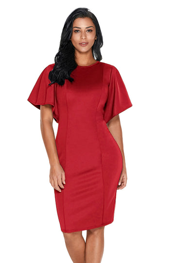 Επίσημο φόρεμα σε στυλ bodycon με κοντά μανίκια L594-3