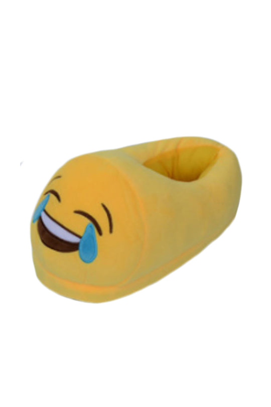 Χνουδωτές παντόφλες με emoji που κλαίει από τα γέλια PC20-9