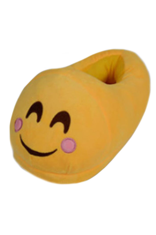 Χνουδωτές παντόφλες σπιτιού με emoji που κοκκινίζει PC25-9