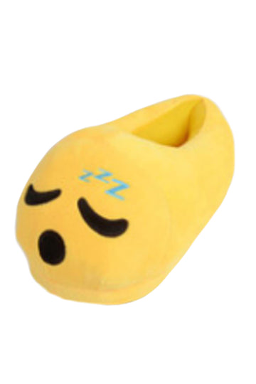 Χνουδωτές παντόφλες σπιτιού με emoji ύπνου PC26-9