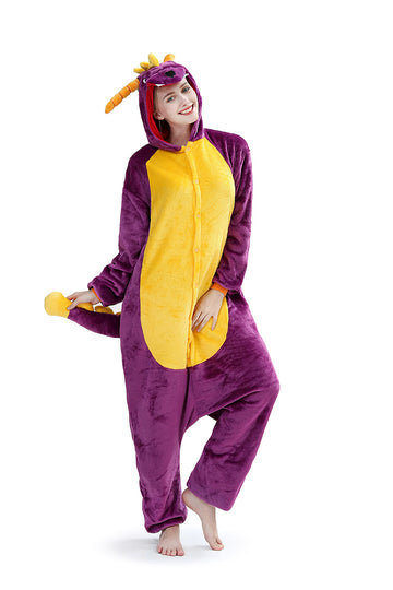 Φλις ολόσωμη πιτζάμα kigurumi, σχέδιο ΔΡΑΚΟΣ, PJM131-910