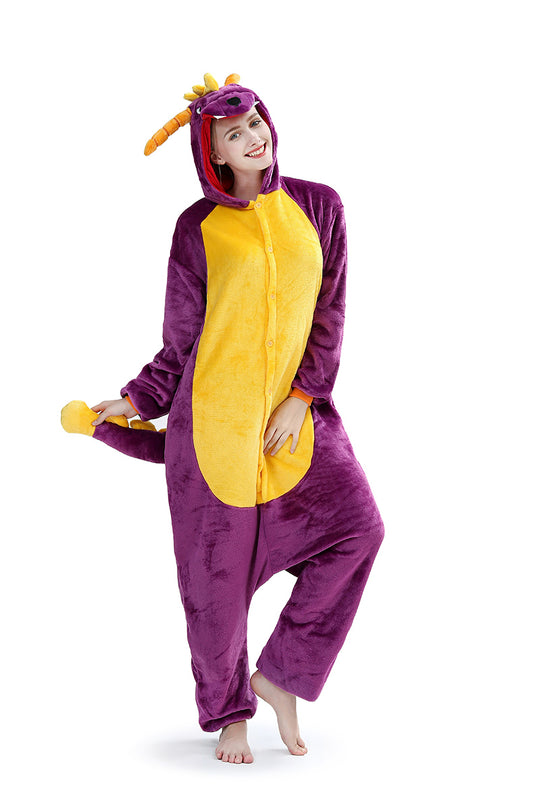 Φλις ολόσωμη πιτζάμα kigurumi, σχέδιο ΔΡΑΚΟΣ, PJM131-910
