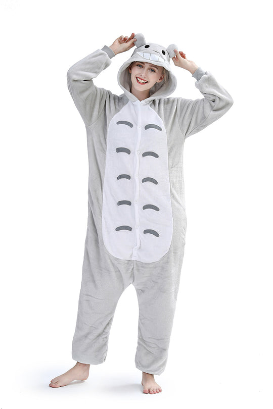 Φλις πιτζάμα ολόσωμη τύπου kigurumi με σχέδιο γάτας PJM16-1822