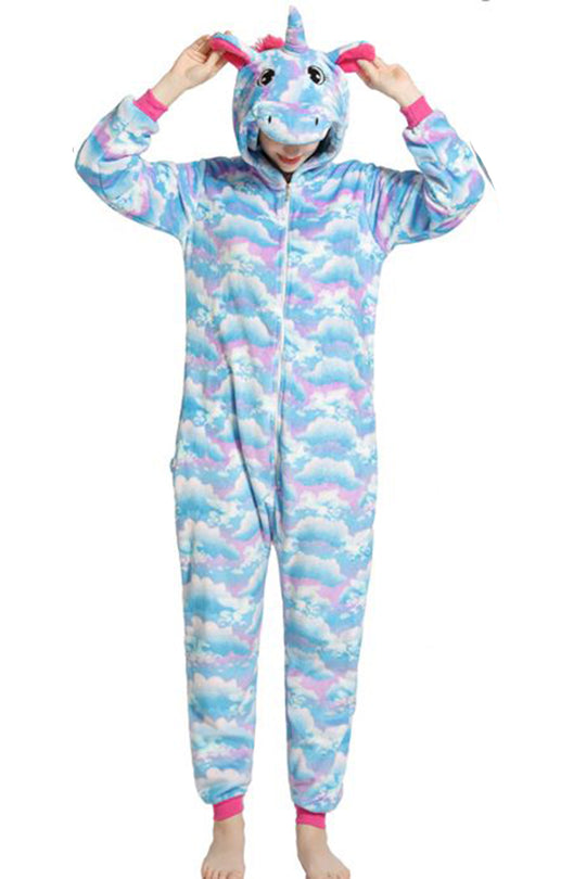 Ολόσωμη πιτζάμα kigurumi μοντέλο μονόκερος PJM163-4