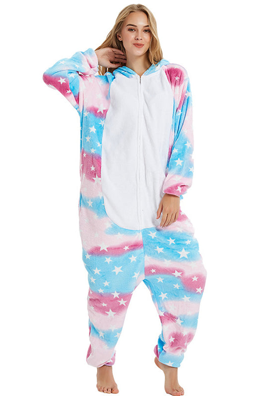 Φουσκωτή πιτζάμα ολόσωμη kigurumi, μοντέλο UNICORN, PJM176-45