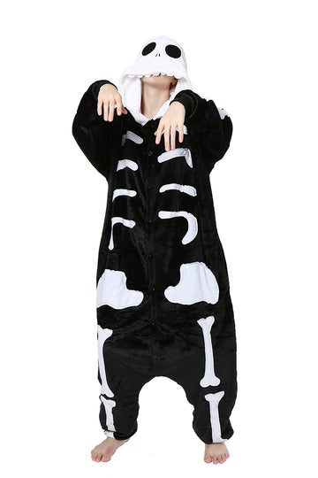 Φλις πυτζάμα kigurumi με σχέδιο ανατομικού σκελετού PJM9-1122
