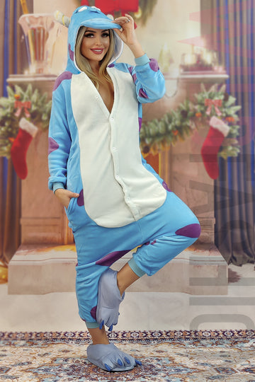 Σετ πιτζάμες kigurumi Sullivan - Monster University και παντόφλες PJS227-114