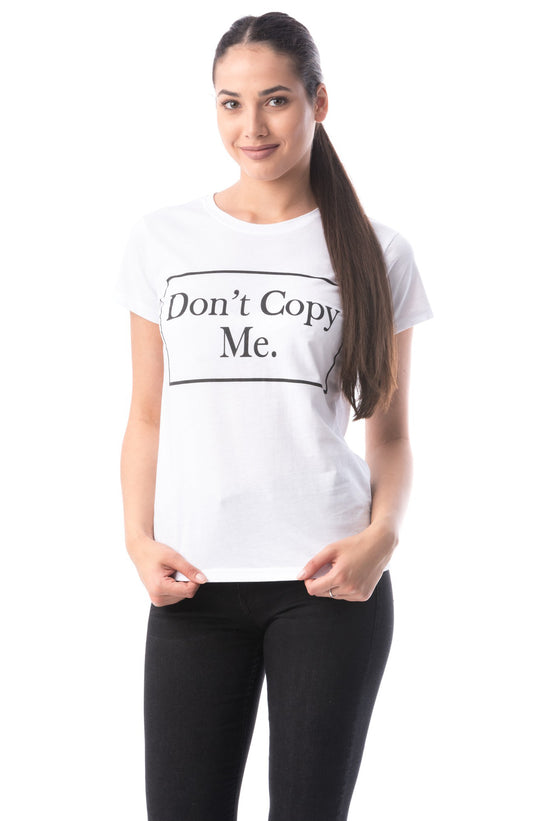 Βαμβακερό T-shirt με τυπωμένο κείμενο T206-2