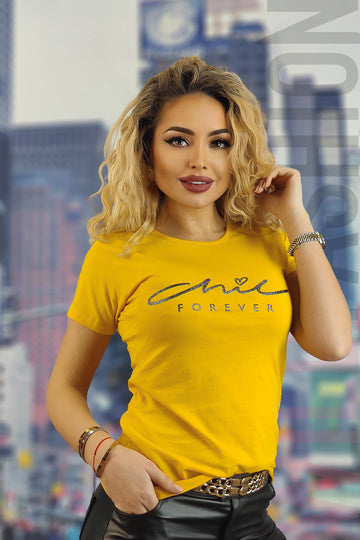 Μπλούζα casual με τύπωμα chic forever U830-9