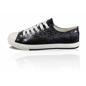 Γυναικεία sneakers με στάμπα snake skin CH2365-1