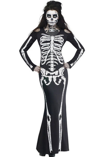 D393-1122 Θεματική στολή Halloween - ανατομικό μοντέλο σκελετού