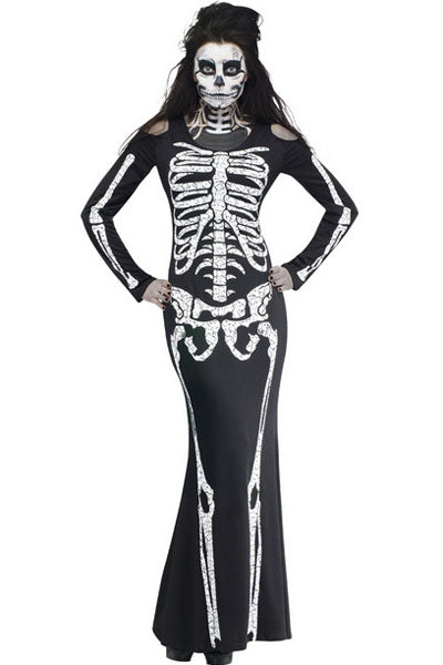 D393-1122 Θεματική στολή Halloween - ανατομικό μοντέλο σκελετού