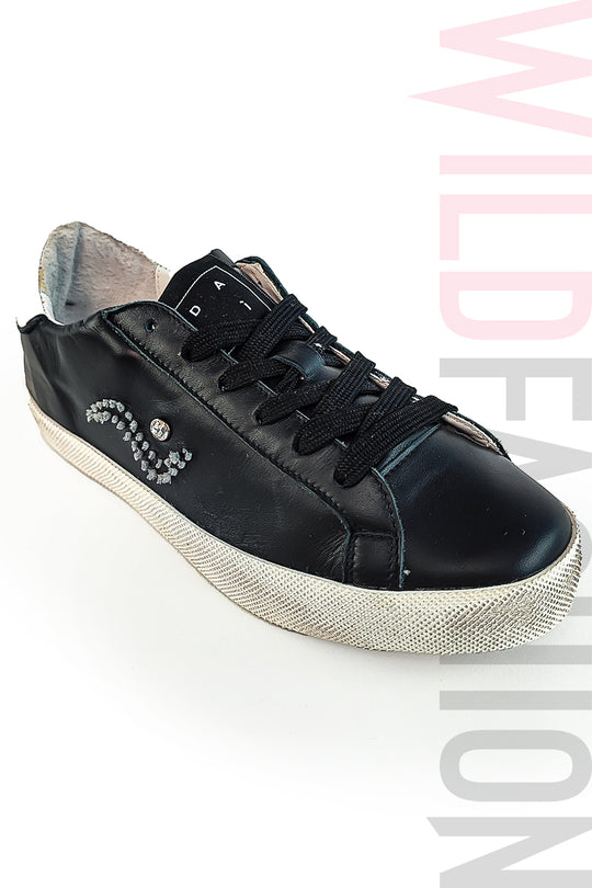 CH37-1122 Ανδρικά casual sneakers DAVI από γνήσιο δέρμα με όψη "βρώμικου"