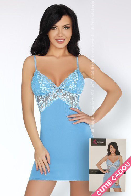 Κομψό σετ εσωρούχων babydoll με δαντέλα - Livia Corsetti LIV178-48
