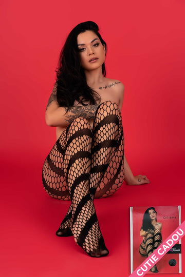 Καλσόν διχτυωτό με σχέδιο Livia Corsetti LIV460-1