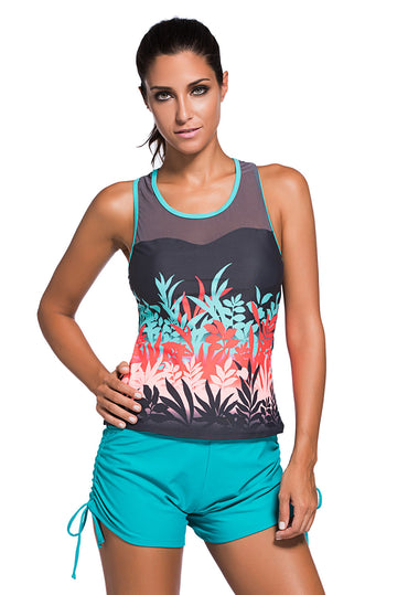 Tankini μαγιό με στάμπα SW1124-48