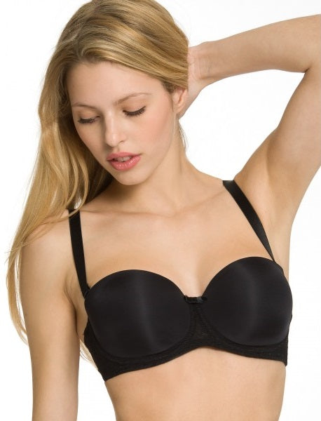 Κομψό σουτιέν balconette διακοσμημένο με δαντέλα BeautyFull Basics WDP TPH598-1