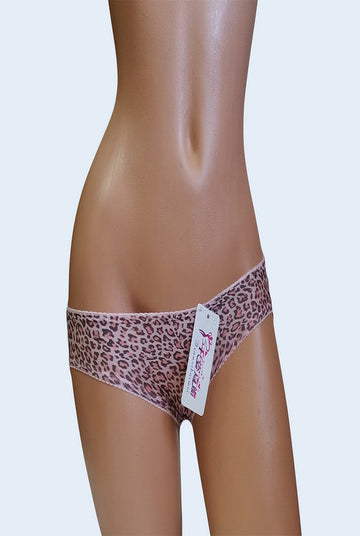 Κανονικό σλιπ με animal print και κέντημα GS758-99